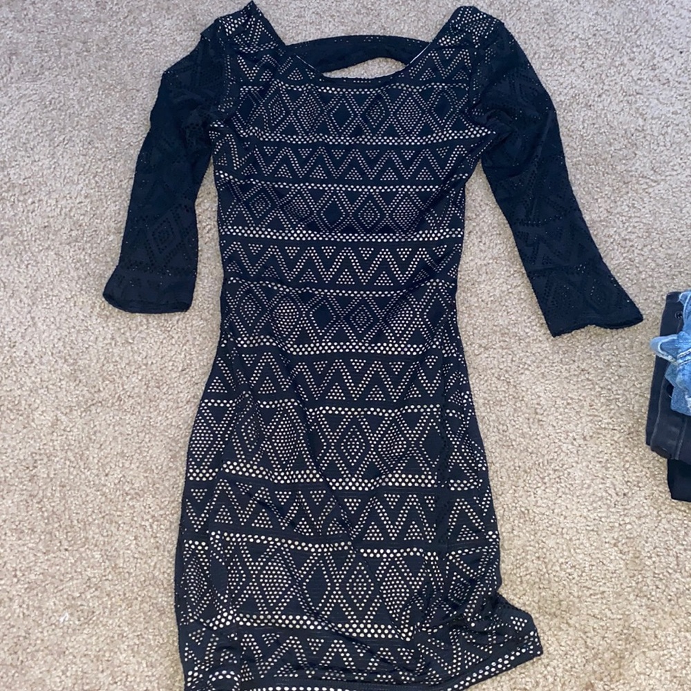 black windsor dress, size small